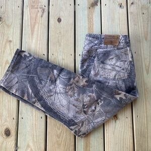 Vintage wrangler‎ rugged wear realtree camo denim pants